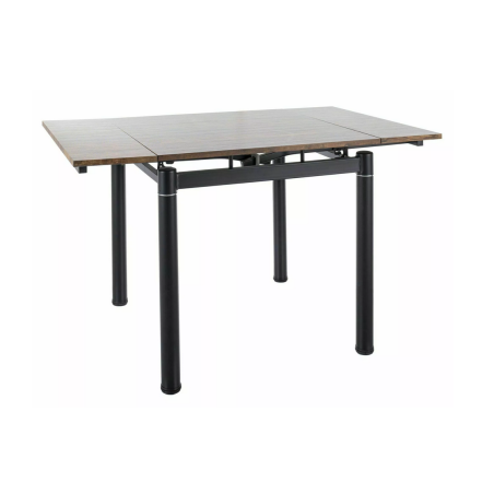 Table à manger extensible "GD082" - Marron noyer - L 80-131 x H 75 x l 80 cm