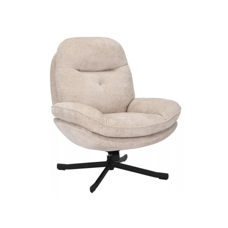 Fauteuil en tissu "Harper" - Beige - l 77 x H 101 cm
