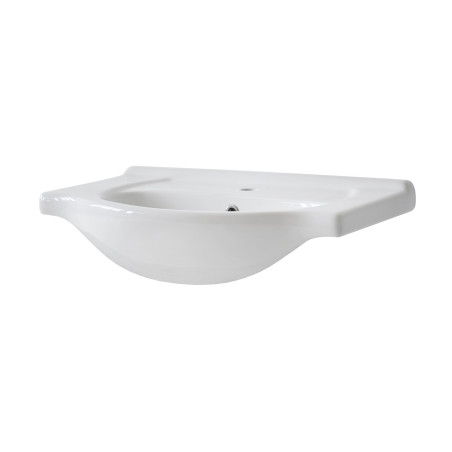 Vasque en céramique  - Blanc - L 65 x P 44 x H 19 cm