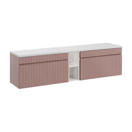 Meuble sous vasque 180 cm + 1 élément - Emblematic Rose