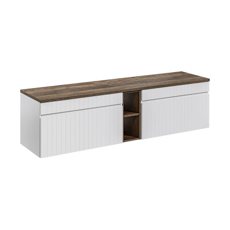 Double meuble sous vasque 180 cm - Emblematic White