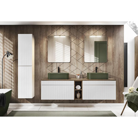 Ensemble complet de salle de bain 180 cm - Emblematic White