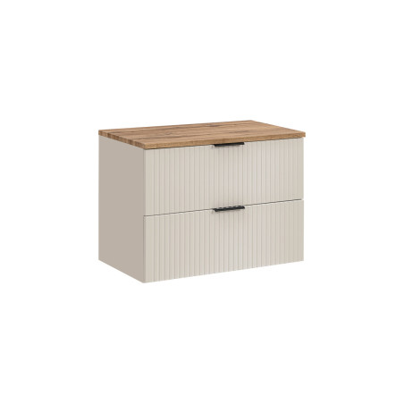Meuble sous vasque + plateau 80 cm - Georgia Cashmere