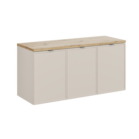 Meuble sous vasque 120 cm à portes + plateau - Sublima Cashmere Artisan