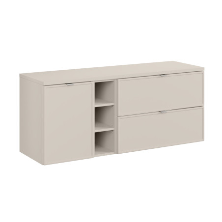 Meuble sous vasque 140 cm + 3 éléments - Sublima Cashmere