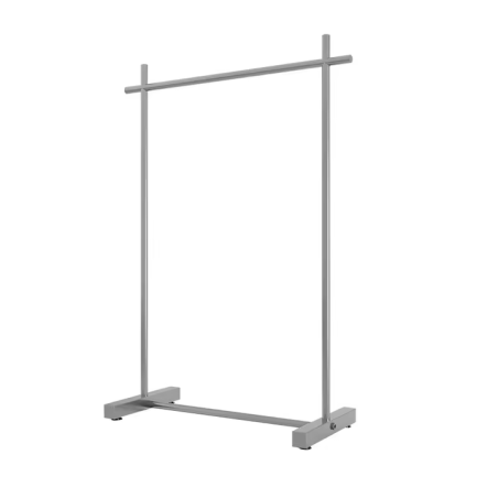 Portant à Vêtements Industriel Métallique Argenté  120 x 40 x H 150 cm
