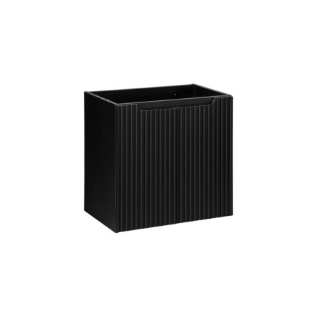 Meuble sous vasque + plateau 60 cm - A portes - Astral Black