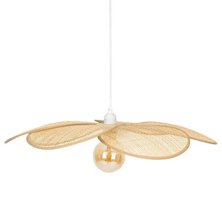 Suspension pétales en bambou naturel "Rym" - Beige - D 62 x H 94 cm