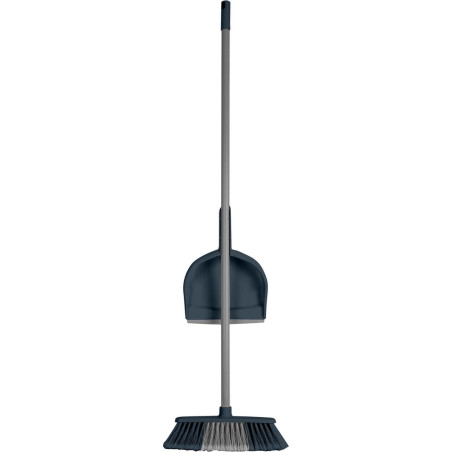 Ensemble pelle et brosse à manche long "Palio" - Bleu foncé - L 29 x P 5 x H 120 cm