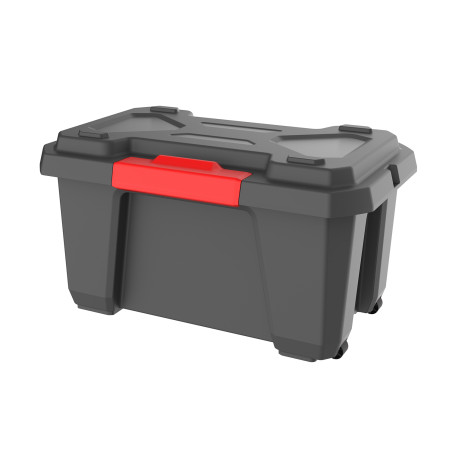 Malle xpert pro 70L avec couvercle renforcé - Cadenassable 2 roulettes