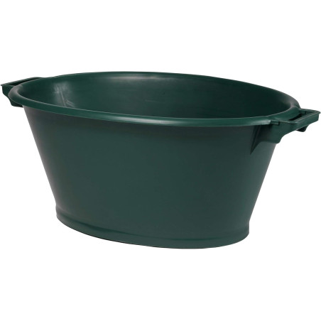 Baquet 70L ovale 80 x 58 x 33 cm - Vert canada - plastique recyclé - Origine France