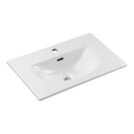 Vasque à encastrer 60cm en Céramique Blanc Brillant - Altis - L 61 x P 40 x H 15 cm