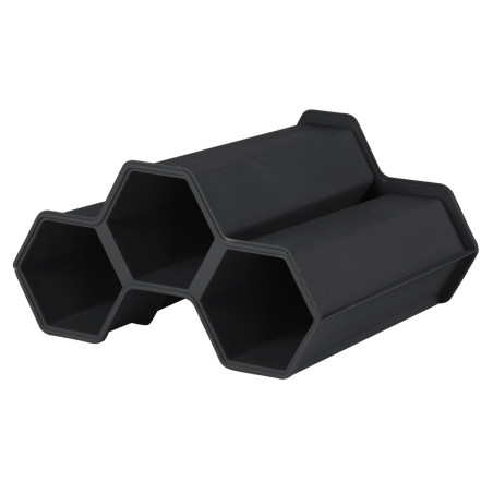 Mini cave 3 bouteilles empilable - Gris anthracite - Plastique Solide - Origine France