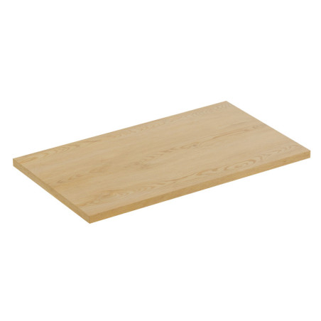 Plateau meuble sous vasque - L 80 x P 46 x H 2,5 cm - Caldera Clair