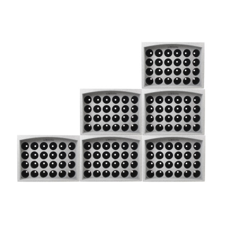 Lot de 6 casiers porte 24 bouteilles soit 144 bouteilles - Polystyrène Expansé - Etagère à Bouteilles