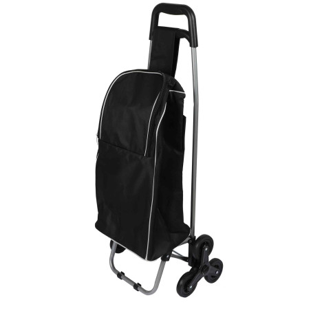 Chariot de courses Isotherme 32L - Noir - Roues Triples Monte Escalier