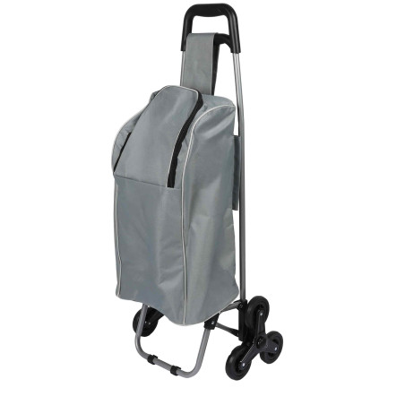 Chariot de courses Isotherme 32L - Gris - Roues Triples Monte Escalier
