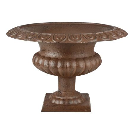 Vase Médicis Bas L - Fonte Marron - 45,2 x 45,2 x H 30,3 cm