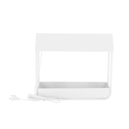 Lampe de Croissance Serre Blanche - LED Minuterie - 42,9 x 17,4 x H 36,9 cm