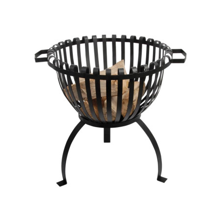 Brasero Tulipe - Métal Noir - 61,5 x 49,9 x H 54,4 cm