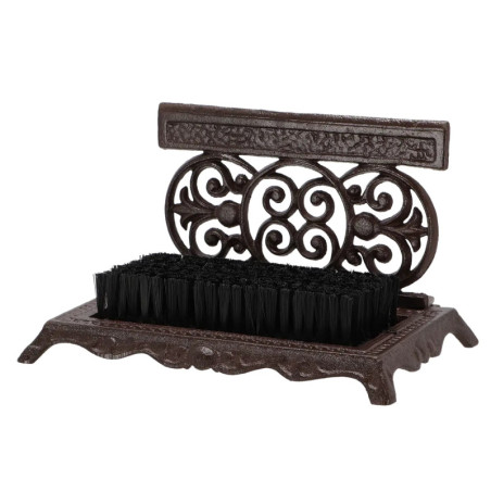 Brosse-Pieds Fonte - Marron - 28,8 x 19,1 x H 17,1 cm