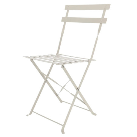 Desert Dream Chaise Bistrot - Métal Gris - 40,7 x 45,9 x H 80,6 cm
