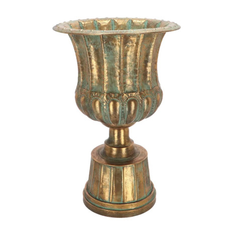 Vase Médicis à la Française en Métal Vieilli H. 70cm - 46,2 x 46,2 x H 70,5 cm