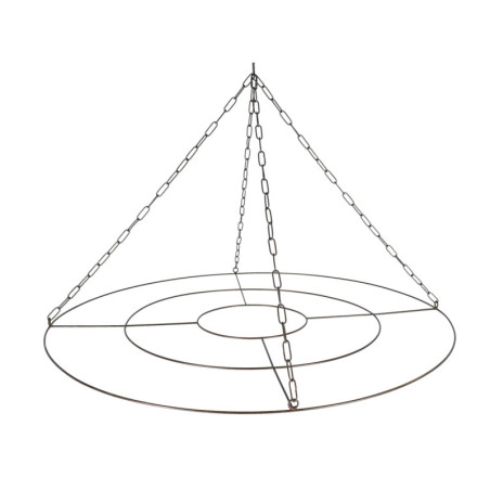 Suspension Ruban/séchoir à Fleurs L - Métal Noir - 90 x 90 x H 57 cm