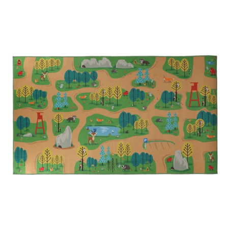 Tapis de Jeu d'Extérieur Forêt - Multi - 140 x 80 x H 0,5 cm