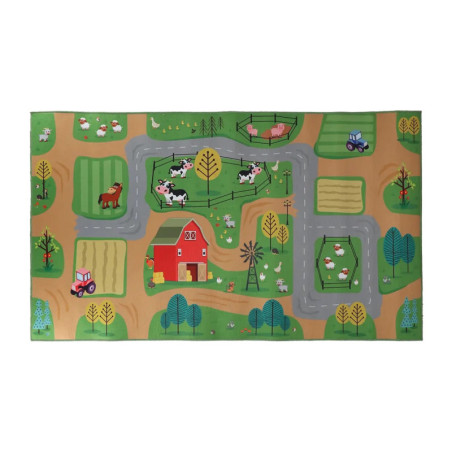 Tapis de Jeu d'Extérieur Ferme - Multi - 140 x 80 x H 0,5 cm