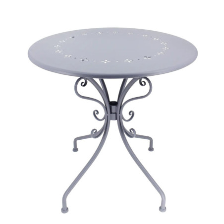 Table Ronde d'Extérieur Belle Époque - Gris - Ø 70 x H 71,5 cm