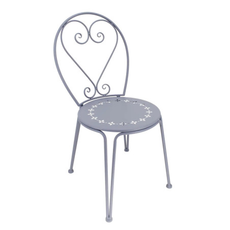 Chaise d'Extérieur Belle Époque - Gris - 44,2 x 49,2 x H 90,5 cm