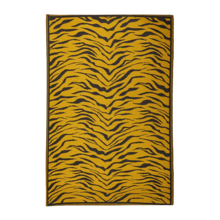 Tapis Jardin Tigre Réversible - Jaune/noir - 150 x 242,5 cm