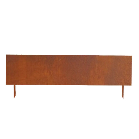 Bordure de Jardin Haute Corten 1m05 - Métal Marron - 105 x H 35 cm