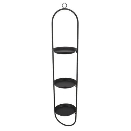 Suspension Triple pour Plante - Noir - 24,5 x 22 x H 117 cm