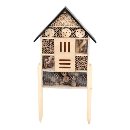 Hôtel à Insectes Sur Pique L - 37 x 10,5 x H 85,5 cm