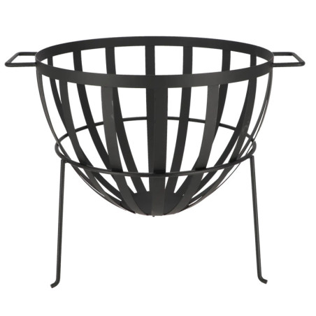 Braséro/panier Demi Sphère - Métal Noir - 61,1 x 50,1 x H 47,8 cm