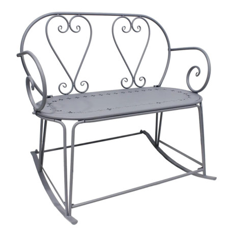 Belle Époque Banc à Bascule - Gris - 101,7 x 75 x H 90 cm
