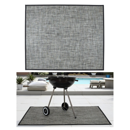 Tapis de Protection Dessous de Barbecue Extérieur 100 x 120 cm - Tapis Anti-Taches Sol Terrasse