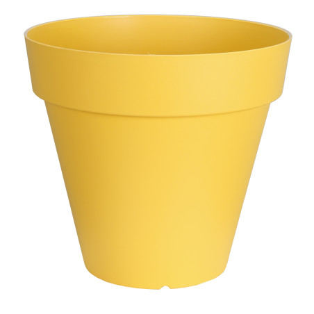 Pot de fleurs Soleilia Rond D88,5cm - H80,5cm - 290L - Jaune - Fabrication Française