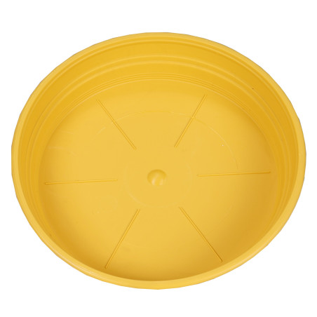 Soucoupe Ronde D16,5cm - H2,5cm - Jaune - Fabrication Française