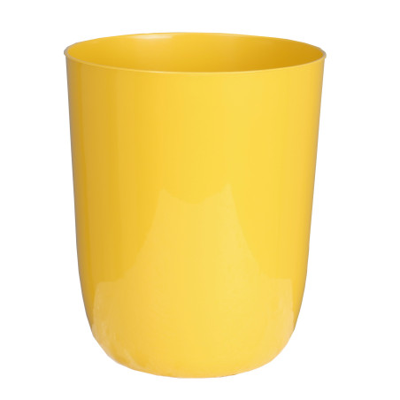 Pot orchidée Céram D12,5cm - H15cm - 1,4L - Jaune - Fabrication Française