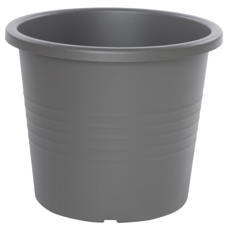 Pot de fleurs Ronda Rond D38cm - H31,5cm - 23L - Gris - Fabrication Française
