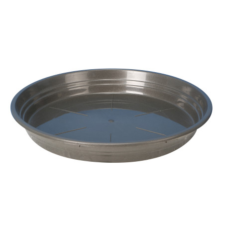 Soucoupe Ronde D34,5cm - H4,4cm - Gris - Fabrication Française