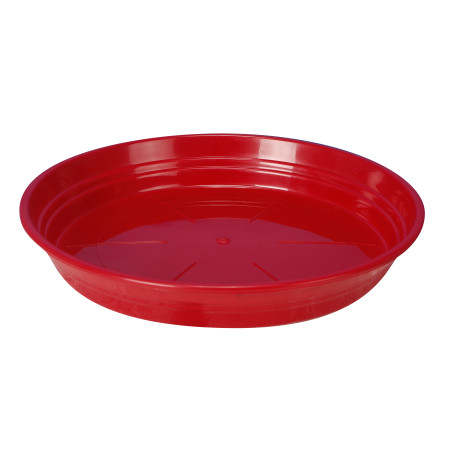 Soucoupe Ronde D40cm - H5,4cm - Rouge - Fabrication Française