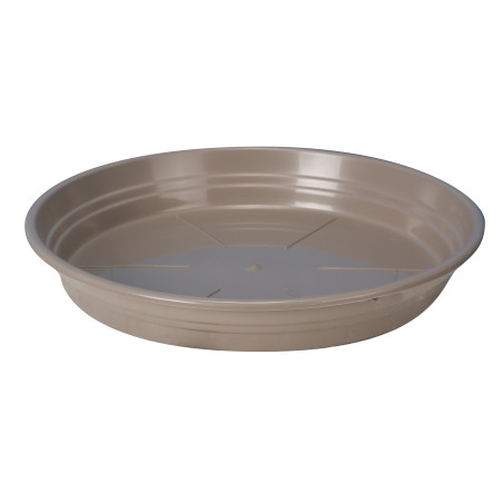 Soucoupe Ronde D34,5cm - H4,4cm - Taupe - Fabrication Française