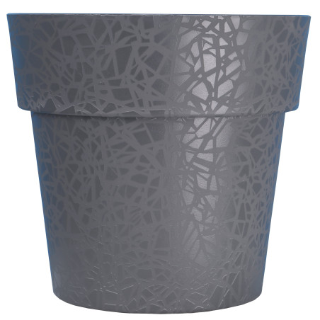 Pot de fleurs design Térea - Rond D 58cm 90L - Gris - Fabrication Française