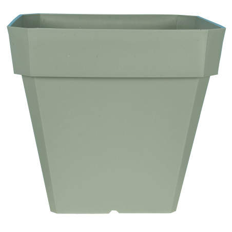 Pot de fleurs Soleilia Carré 30 - L29,5cm - H26,5cm - 14L - Vert argile - Fabrication Française