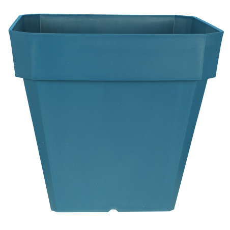 Pot de fleurs Soleilia Carré 30 - L29,5cm - H26,5cm - 14L - Bleu - Fabrication Française