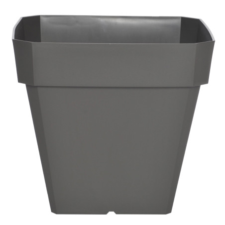 Pot de fleurs Soleilia Carré 50 - L49cm - H45cm - 65L - Gris - Fabrication Française